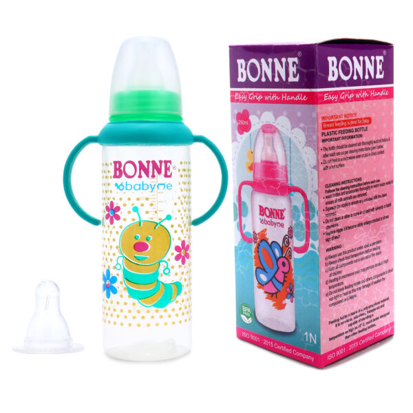 Babyme Easy Grip Feeding Bottle 250 ML Pack of 3 - Image 7