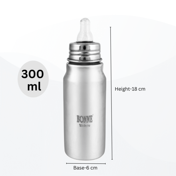 Premium Stainless Steel Feeding Bottle(300 ML) Pack of 15 - Image 3