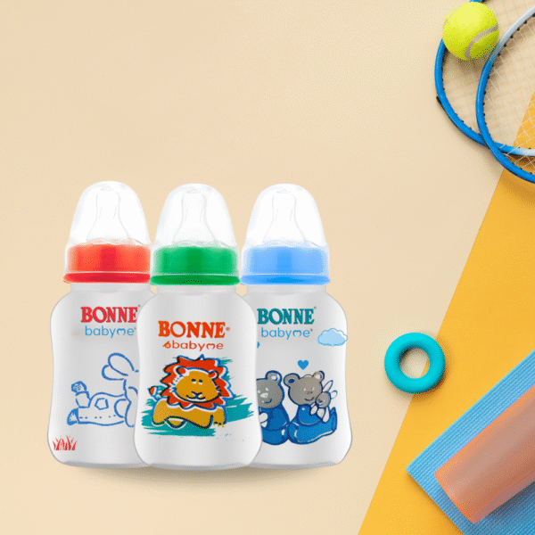 Babyme Premium Swing Feeding Bottle 150 ML Pack of 3 - Image 2
