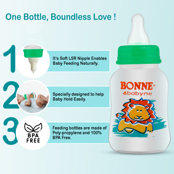 Babyme Premium Swing Feeding Bottle 150 ML Pack of 3 - Image 6