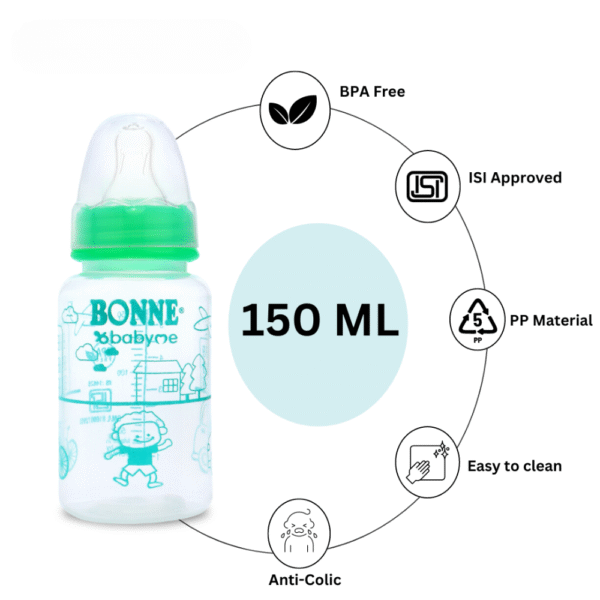 Babyme Classic Feeding Bottle 150 ML Pack of 4 - Image 2
