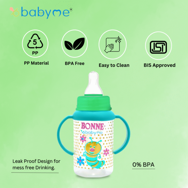 Babyme Easy Grip Feeding Bottle 150 ML Pack of 3 - Image 5