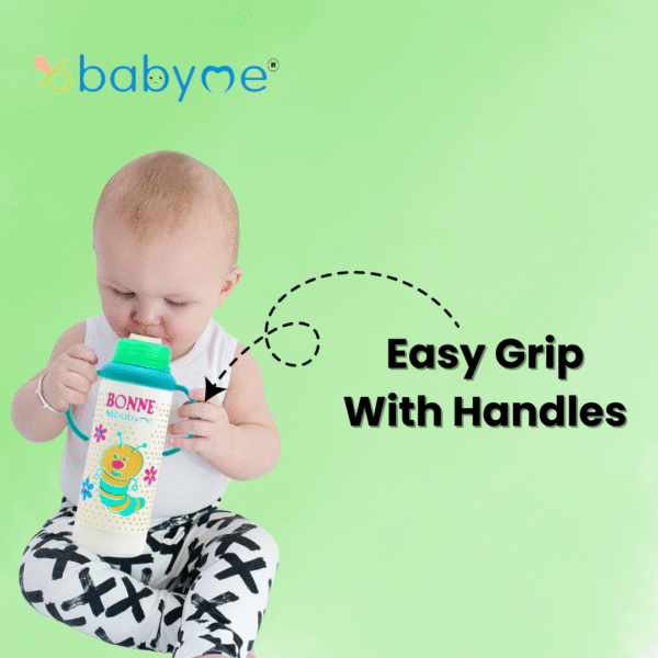Babyme Easy Grip Feeding Bottle 250 ML Pack of 3 - Image 4