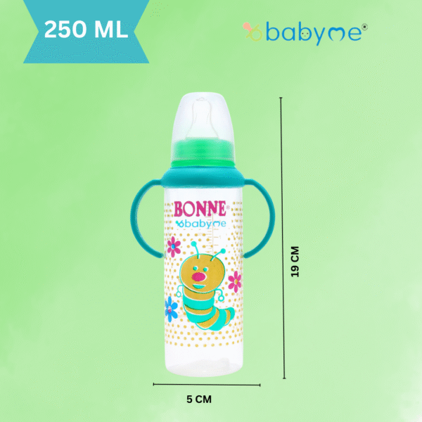Babyme Easy Grip Feeding Bottle 250 ML Pack of 3 - Image 3
