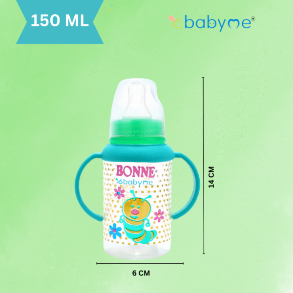 Babyme Easy Grip Feeding Bottle 150 ML Pack of 3 - Image 3