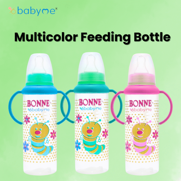 Babyme Easy Grip Feeding Bottle 250 ML Pack of 3 - Image 2