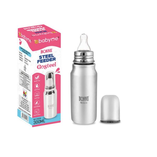 Premium Stainless Steel Feeding Bottle(300 ML) Pack of 15